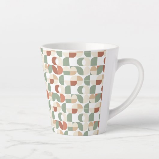 Scandi Geometric Latte Mok (Rechts)