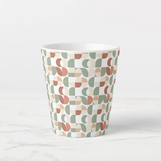 Scandi Geometric Latte Mok (Voorkant)