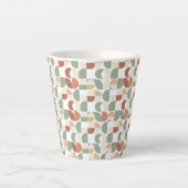 Scandi Geometrisch Latte Mok (Voorkant)