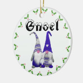 Scandi Gnomes "Hrold & Hilga" Keramisch Ornament (Links)