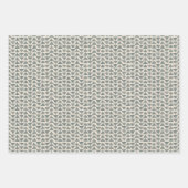 Scandi green kerstset inpakpapier vel (Voorkant)