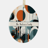 Scandi Groove, op maat Keramisch Ornament (Rechts)