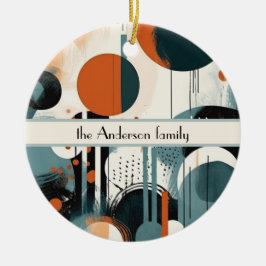 Scandi Groove, op maat Keramisch Ornament