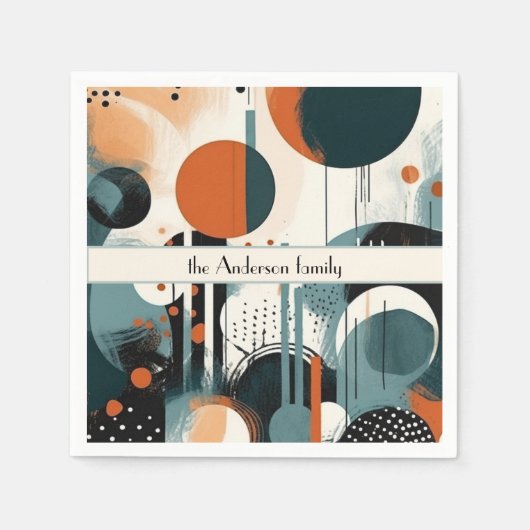 Scandi Groove, op maat Servet (Voorkant)