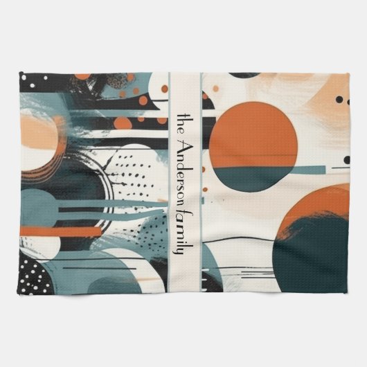 Scandi Groove, op maat Theedoek (Horizontaal)