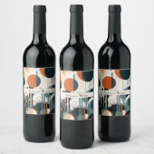 Scandi Groove, op maat Wijn Etiket (Flessen)