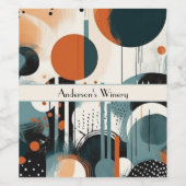 Scandi Groove, op maat Wijn Etiket (Enkel label)