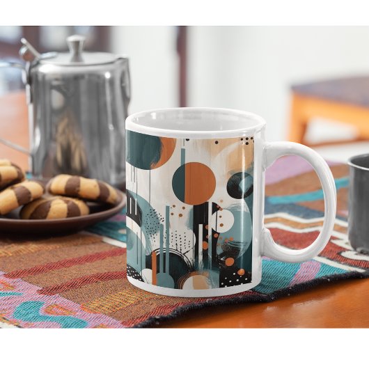 Scandi Groove Tweekleurige Koffiemok