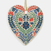 Scandi Heart – Swedish Folk Art Ornament (Rechts)