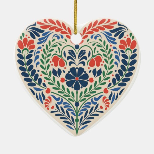 Scandi Heart – Swedish Folk Art Ornament (Achterkant)