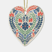Scandi Heart – Swedish Folk Art Ornament (Links)