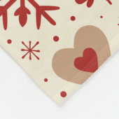 Scandi Holiday Cheer Fleece Deken (Hoek)
