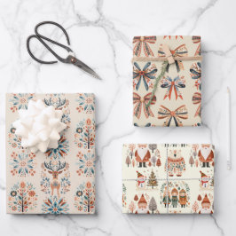 Scandi Holiday Inpakpapier Vel