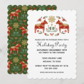 Scandi Holiday Party Kaart (Voorkant / Achterkant)