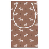 Scandi Hond & Kerstbomen Cadeautas (Achterkant)