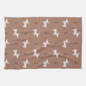 Scandi Hond & Kerstbomen Keukenhanddoek (Horizontaal)