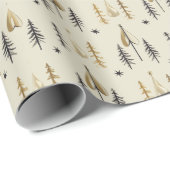 Scandi Ivoren Kerst Traandrop Ornament Cadeaupapier (Rol Hoek)