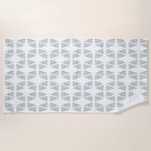 Scandi kerstboom patroon strandlaken (Voorkant)