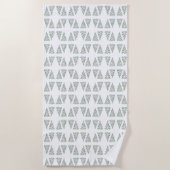 Scandi kerstboom patroon strandlaken (Voorkant)