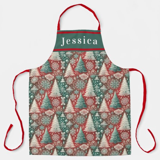  Scandi kerstboom Schort (Voorkant)