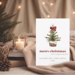 Scandi Kerstboom   Zakelijke vakantie Kaart