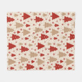 Scandi Kerstbos Fleece Deken (Voorkant (Horizontaal))