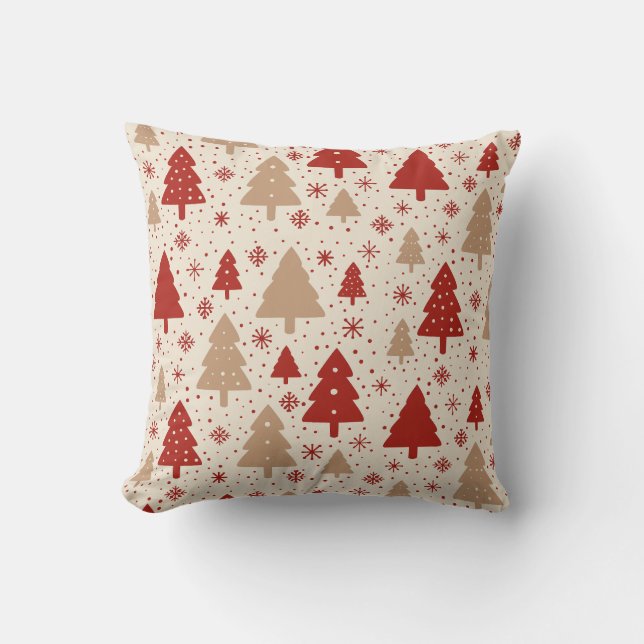 Scandi Kerstbos Kussen (Voorkant)