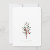 Scandi kerstfeest  groen kaart (Achterkant)