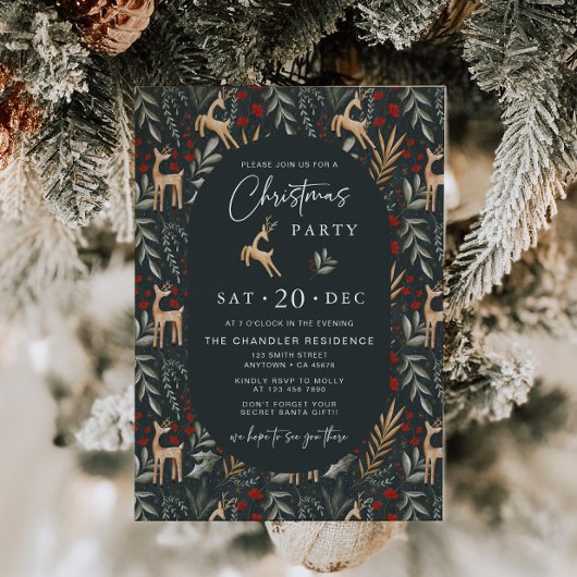 Scandi Kerstfeest Uitnodiging Nordic Holiday