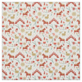 Scandi KerstGod Jul folk Stof (Swatch)