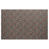 Scandi Kerstgod jul folk zwart Stof (Fat Quarter)