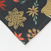 Scandi kersthoutskool fleece deken (Hoek)