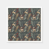 Scandi Kerstkrant Napkins Nordic Holiday Deer Servet (Voorkant)
