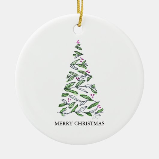 Scandi Kerstversieringen Uniek Ornament (Voorkant)