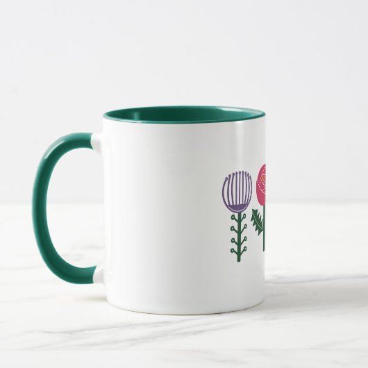 Scandi maxi floral mug  mok (Links)