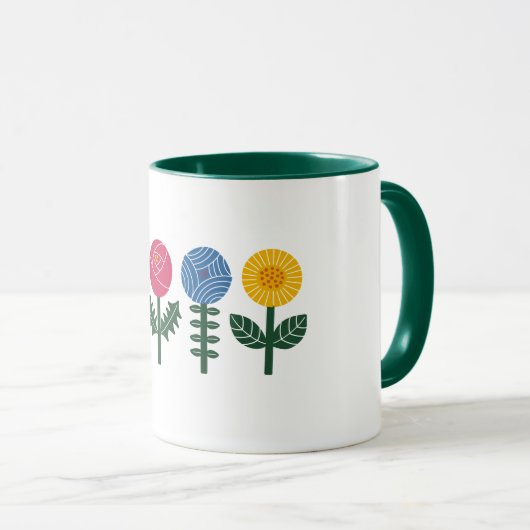 Scandi maxi floral mug  mok (Voorkant rechts)