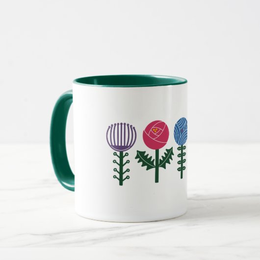 Scandi maxi floral mug  mok (Voorkant links)