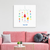 Scandi Minimalistisch Eenvoudig Canvas Afdruk (Insitu (Woonkamer))