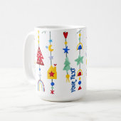 Scandi minimalistisch eenvoudig koffiemok (Voorkant links)