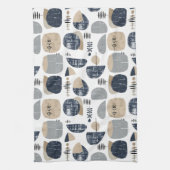 Scandi Modern Abstract keukenhanddoek (Verticaal)