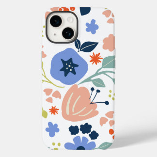 Scandi moderne bloemen Case-Mate iPhone 14 hoesje