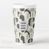 Scandi Motif No.2 | Latte Mok (Voorkant)