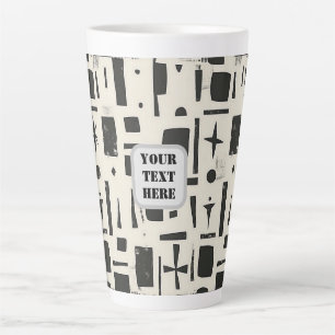 Scandi Motif No.4   Latte Mok