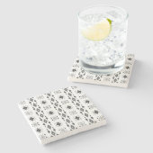 Scandi Motif | Stenen Onderzetter (Zijkant)