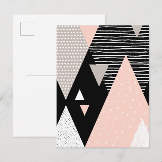 Scandi Mountain Peak Design Briefkaart (Voorkant / Achterkant)