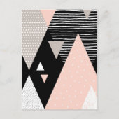 Scandi Mountain Peak Design Briefkaart (Voorkant)