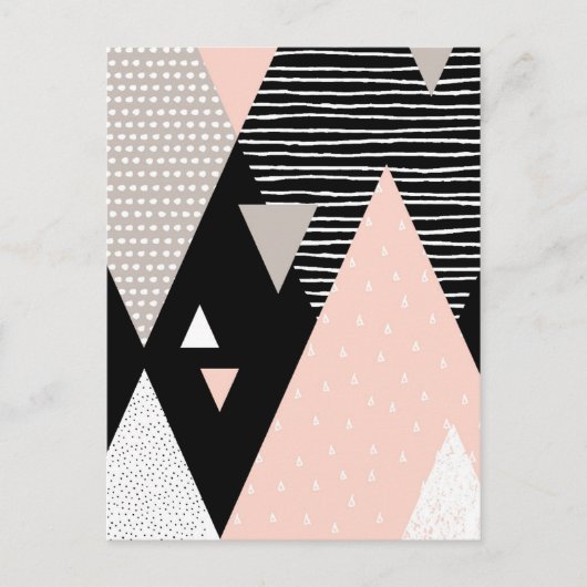 Scandi Mountain Peak Design Briefkaart (Voorkant)