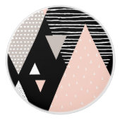 Scandi Mountain Peak Design Keramische Knop (Voorkant)