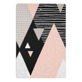 Scandi Mountain Peak Design Mini Klembord (Achterkant)