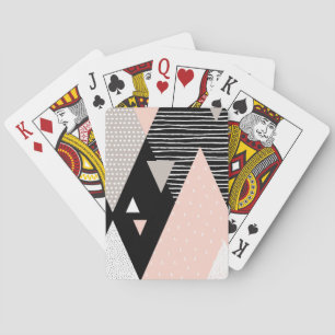 Scandi Mountain Peak Design Pokerkaarten